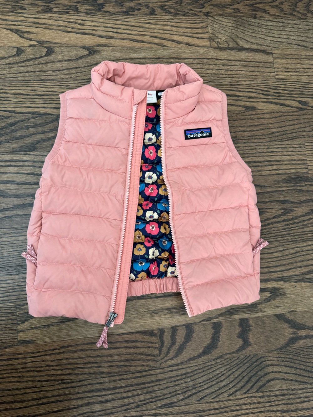 Patagonia Kids pink puffer vest 2T